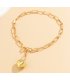 N2744 - Peach cool love pendant Necklace