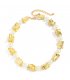 N2747 - Pleated Square Pearl Beaded Necklace
