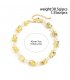 N2747 - Pleated Square Pearl Beaded Necklace