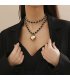 N2748 - Elegant temperament flannel chain Necklace