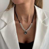 N2749 - Bohemian Style Exotic Round Pendant Tassel Necklace