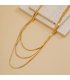 N2750 - Simple Winding Snake Bone Necklace