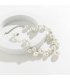N2751 - Punk style personalized creative round beads imitation pearl tassel necklace