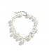 N2751 - Punk style personalized creative round beads imitation pearl tassel necklace