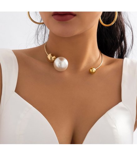 N2753 - Personalized Metal Ring Collar Necklace