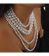 N2754 - Multi-layer imitation pearl women's necklace