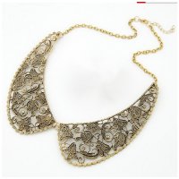 N441- Golden Collar Necklace
