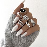 R664 - Vintage Silver Ring Set