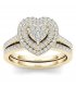 R685 - Elegant Heart Gemstone Ring