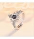 R691 - Vintage Black Gemstone Ring