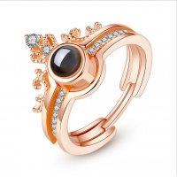 R692 - Vintage Black Gemstone Ring
