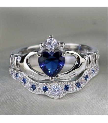 R694 - Blue Crown Gemstone Ring