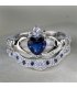R694 - Blue Crown Gemstone Ring