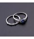R699 - Silver Gemstone Fashion Ring