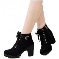 SH116 - High heel thick casual women's boots