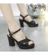 SH371 - Korean Fish Mouth Rhinestone Sandals