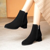 SH429 - Korean Luxe Pointed Suede Boots