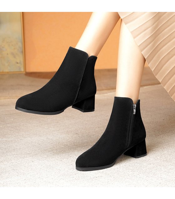 SH429 - Korean Luxe Pointed Suede Boots
