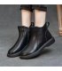 SH441 - Black Zipper Anklet Boots