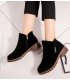 SH472 - Korean Velvet Martin Zipper Boots SH472 - Korean Velvet Martin Zipper Boots