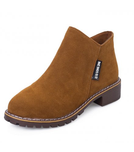 SH473 - Korean Velvet Martin Zipper Boots SH473 - Korean Velvet Martin Zipper Boots