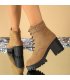 SH496 - Retro Lace-Up Black Boots