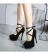 SH497 - Round Toe Shallow Mouth Stiletto High Heels