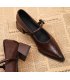 SH522 - Korean Pointed Low Vamp Spring Heels