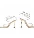 SH536 - High Heels Crystal One-Strap Roman Shoes