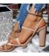 SH539 - Korean Thick Heel One-Strap Sandals
