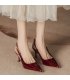 SH540 - Korean Pointed Toe Strap Leather Sandals