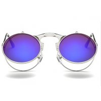 SG353 - Retro Metal Punk Steam Flip Sunglasses 