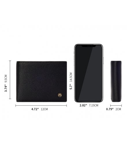 WA374 - Men's Cross Pattern Wallet