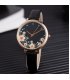 W3939 - Black Floral Fashion Watch