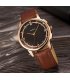 W3955 - Yazole Simple Brown Quartz Men's Watch