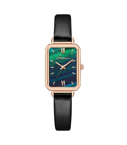 W4063 - Trendy Square Green Casual Watch