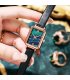 W4063 - Trendy Square Green Casual Watch