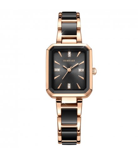 W4067 - Korean Square Diamond Women's Watch