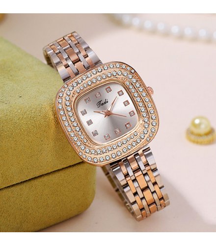 W4073 - Diamond steel band quartz watch